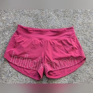 Lululemon Mid Rise Speed Up Shorts Lined 4"